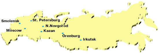 Geographical location of centers, participating in the study ''ARMID''