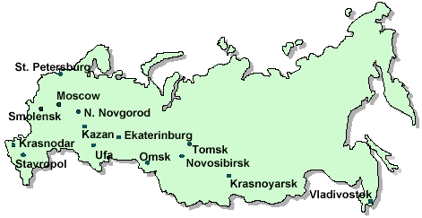 Geographic location of the surveyed hospitals